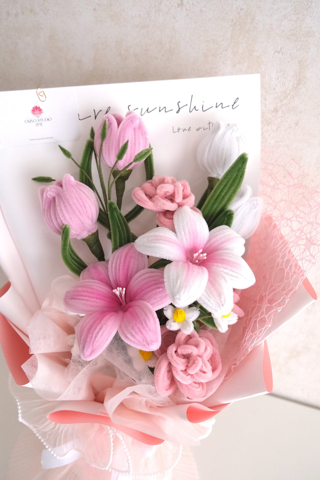 Bouquet 'Pétales rougissants'