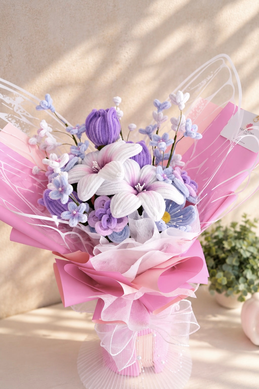 Bouquet 'Papillon Rose' (Précommande)