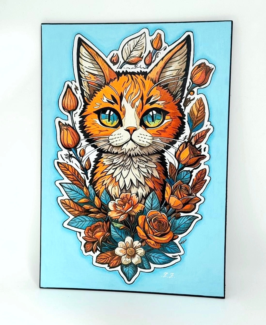 Illustratieve kat